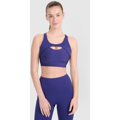 Biustonosz treningowy ze średnim wsparciem damski 4F 4FWSS25USBAF150-30S Niebieski Roz. M Biustonosz treningowy ze średnim wsparciem damski 4F 4FWSS25USBAF150-30S Niebieski Roz. M