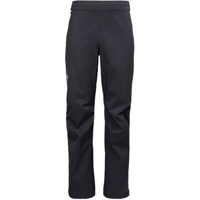Inny producent Black Diamond Fineline Stretch FZ Pants damskie spodnie przeciwdeszczowe - black/black, rozmiar S Inny producent Black Diamond Fineline Stretch FZ Pants damskie spodnie przeciwdeszczowe - black/black, rozmiar S