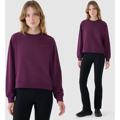 Bluza Damska 4F Sportowa Dresowa Nieocieplana Fioletowa 4FWSS25TSWSF1769 L Bluza Damska 4F Sportowa Dresowa Nieocieplana Fioletowa 4FWSS25TSWSF1769 L