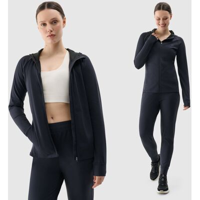 Bluza Damska 4F Treningowa Sportowa Rozpinana Czarna 4FRSS25TFSWF467 XL Czarny Bluza Damska 4F Treningowa Sportowa Rozpinana Czarna 4FRSS25TFSWF467 XL Czarny