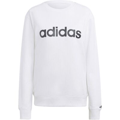 Bluza damska adidas Essentials Linear French Terry biała IC6879 M Bluza damska adidas Essentials Linear French Terry biała IC6879 M