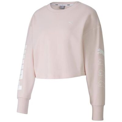Bluza damska Puma 58175517 REBEL CREW SWEAT TR Różowa Bluza damska Puma 58175517 REBEL CREW SWEAT TR Różowa