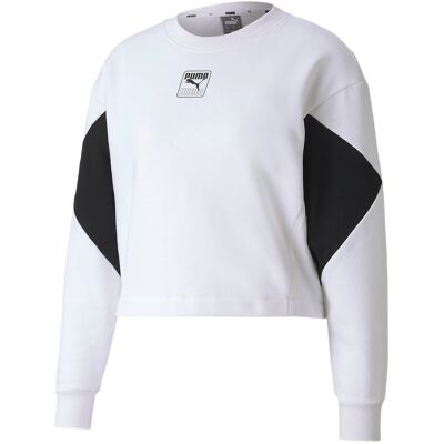 Bluza damska sportowa Puma Rebel Crew r.M biała Bluza damska sportowa Puma Rebel Crew r.M biała