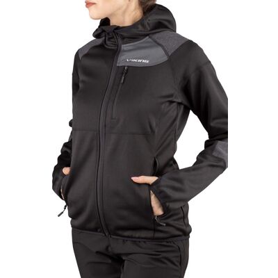 Bluza damska techniczna z kapturem Viking Yosemite Lady 0900 czarny - L Bluza damska techniczna z kapturem Viking Yosemite Lady 0900 czarny - L