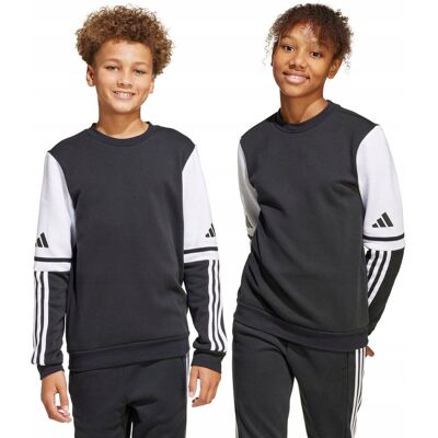 Bluza dla dzieci adidas Squadra 25 Sweat Crew czarna JE2773 164cm Bluza dla dzieci adidas Squadra 25 Sweat Crew czarna JE2773 164cm