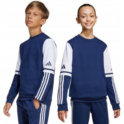 Bluza dla dzieci adidas Squadra 25 Sweat Crew granatowa JD4814 116cm Bluza dla dzieci adidas Squadra 25 Sweat Crew granatowa JD4814 116cm