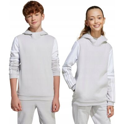 Bluza dla dzieci adidas Squadra 25 Sweat Hoody szara JD4808 164cm Bluza dla dzieci adidas Squadra 25 Sweat Hoody szara JD4808 164cm