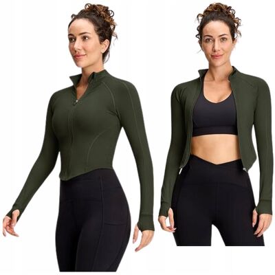 Inny producent BLUZA DO BIEGANIA DAMSKA TERMICZNA SPORTOWA KURTKA BIEGOWA TRENINGOWA Inny producent BLUZA DO BIEGANIA DAMSKA TERMICZNA SPORTOWA KURTKA BIEGOWA TRENINGOWA