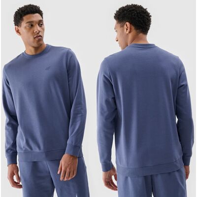 Bluza Dresowa Męska 4F Bez Kaptura Basic Niebieska 4FWMM00TSWSM1767 XL Niebieski Bluza Dresowa Męska 4F Bez Kaptura Basic Niebieska 4FWMM00TSWSM1767 XL Niebieski