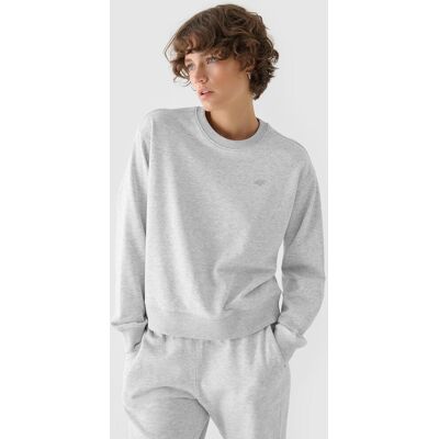 Bluza dresowa nierozpinana bez kaptura damska 4F 4FWMM00TSWSF1765-27M Szary Bluza dresowa nierozpinana bez kaptura damska 4F 4FWMM00TSWSF1765-27M Szary