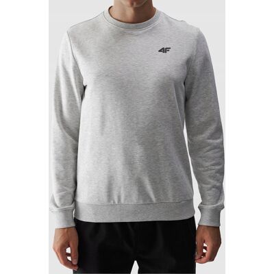 Bluza Męska 4F Szara bez kaptura Sportowa Nierozpinana BASIC 4FSS23TSWSM0705 S Bluza Męska 4F Szara bez kaptura Sportowa Nierozpinana BASIC 4FSS23TSWSM0705 S