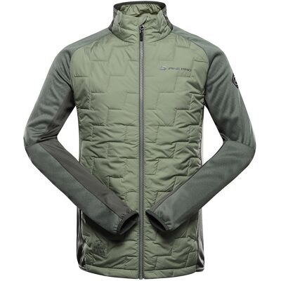 Bluza męska sportowa z wełną merino Alpine Pro Jorw k.zielony r.XL Bluza męska sportowa z wełną merino Alpine Pro Jorw k.zielony r.XL