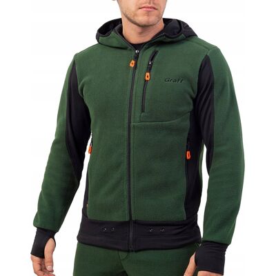 BLUZA POLAROWA GRAFF 223-P-BL - Zielony -M BLUZA POLAROWA GRAFF 223-P-BL - Zielony -M