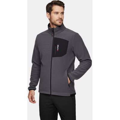 Bluza polarowa męska Alpinus szaro-czarna Furka Polartec® 100,miła w dotyku, lekka S Bluza polarowa męska Alpinus szaro-czarna Furka Polartec® 100,miła w dotyku, lekka S