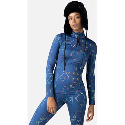 Bluza Rossignol JCC damska Booster 1/2 Zip niebieska - XS Bluza Rossignol JCC damska Booster 1/2 Zip niebieska - XS