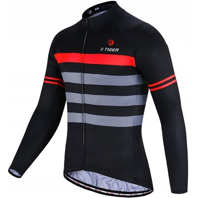 Bluza Rowerowa Kolarska Męska X-TIGER Dopasowana Ocieplona WYGODA JESIEŃ S Bluza Rowerowa Kolarska Męska X-TIGER Dopasowana Ocieplona WYGODA JESIEŃ S