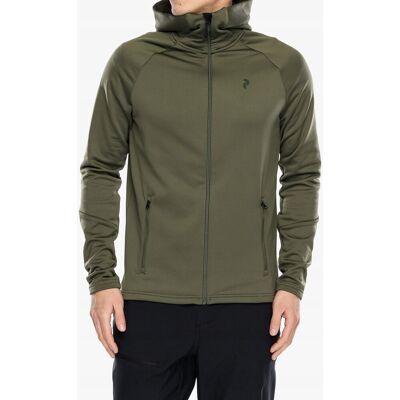 Inny producent Bluza rozpinana Peak Performance Rider Essentials Zip Hood - pine needle, rozmiar L Inny producent Bluza rozpinana Peak Performance Rider Essentials Zip Hood - pine needle, rozmiar L