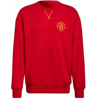 Bluza sportowa Adidas Manchester United Cny Crew Sweatshirt M H63992, Rozmiar: 2 Xl * Dz Bluza sportowa Adidas Manchester United Cny Crew Sweatshirt M H63992, Rozmiar: 2 Xl * Dz