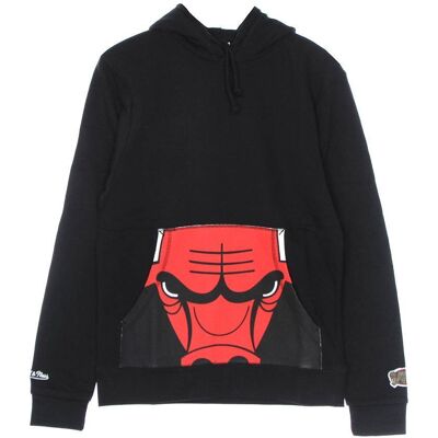 Bluza sportowa Bluza sportowa z kapturem Mitchell & Ness NBA Cropped Logo Chicago Bulls czarna - L Bluza sportowa Bluza sportowa z kapturem Mitchell & Ness NBA Cropped Logo Chicago Bulls czarna - L