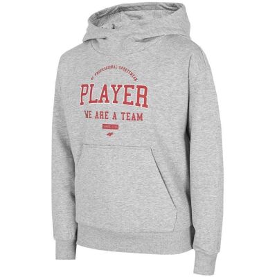 Bluza sportowa Dla Chłopca 4F Chłodny Jasny Szary Melanż Hjz22 Jblm006 27M-158Cm Bluza sportowa Dla Chłopca 4F Chłodny Jasny Szary Melanż Hjz22 Jblm006 27M-158Cm