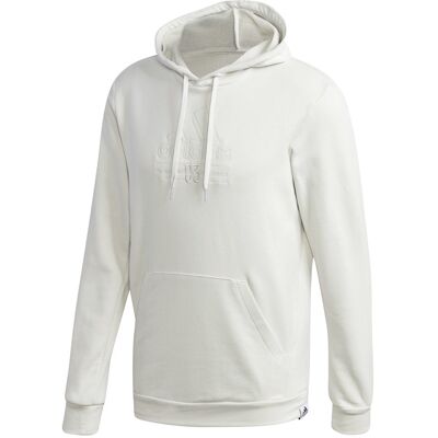 Bluza sportowa męska adidas Brilliant Basics Hooded biała GD3833 Bluza sportowa męska adidas Brilliant Basics Hooded biała GD3833