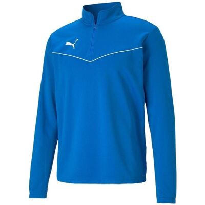 Bluza sportowa męska Puma Teamrise 1 4 Zip Top sportowy Niebieska 657394 02-M Bluza sportowa męska Puma Teamrise 1 4 Zip Top sportowy Niebieska 657394 02-M