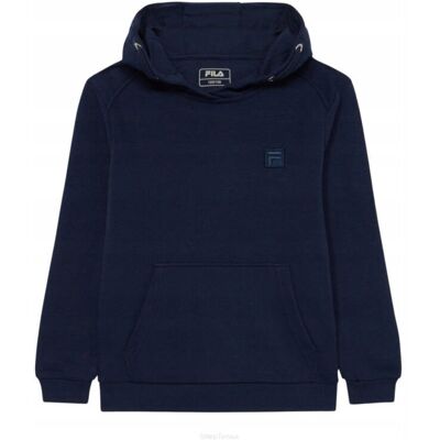 Bluza tenisowa juniorska Fila Sweathoody Roy Kids granatowa 10-12 Bluza tenisowa juniorska Fila Sweathoody Roy Kids granatowa 10-12