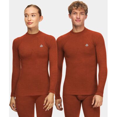 Bluza termoaktywne unisex Alpinus Merino Aoraki pomara��czowe ciep��a XS Bluza termoaktywne unisex Alpinus Merino Aoraki pomara��czowe ciep��a XS
