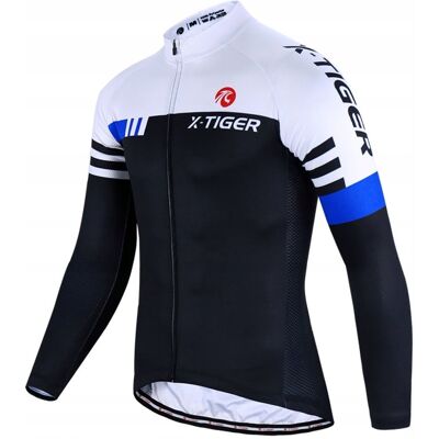 Bluza X-TIGER Rowerowa Kolarska Męska Dopasowana Ocieplona WYGODA JESIEŃ S Bluza X-TIGER Rowerowa Kolarska Męska Dopasowana Ocieplona WYGODA JESIEŃ S