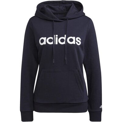 Bluza z kapturem damska adidas SPORTSWEAR ESSENTIALS LOGO granatowa H07797-L Bluza z kapturem damska adidas SPORTSWEAR ESSENTIALS LOGO granatowa H07797-L