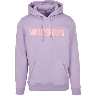 Gorilla Sports Bluza z kapturem fioletowa/pomarańczowy neon M Gorilla Sports Bluza z kapturem fioletowa/pomarańczowy neon M