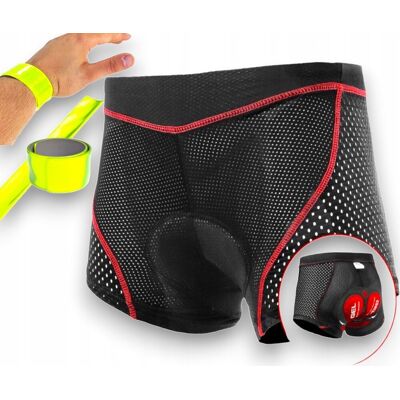 X-Tiger Bokserki Rowerowe Majtki Spodenki Rowerowe Wkładka Żelowa - Xl + Odblask X-Tiger Bokserki Rowerowe Majtki Spodenki Rowerowe Wkładka Żelowa - Xl + Odblask