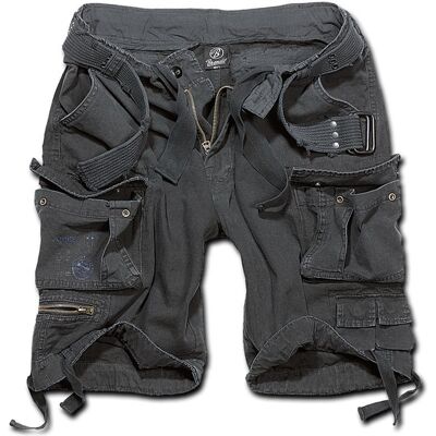 Brandit Szorty M65 Savage z Paskiem Vintage Czarne - Czarny - 3XL Brandit Szorty M65 Savage z Paskiem Vintage Czarne - Czarny - 3XL