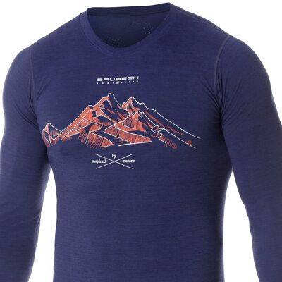 Brubeck, Koszulka Męska Z Długim Rękawem Outdoor Wool Pro Ciemnoniebieski Xl - Góry 4, Brubeck Ls1414m Brubeck, Koszulka Męska Z Długim Rękawem Outdoor Wool Pro Ciemnoniebieski Xl - Góry 4, Brubeck Ls1414m