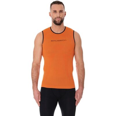Brubeck, Top Termoaktywny Męski Bez Rękawów, 3d Run Pro, Pomarańczowy, Rozmiar S Brubeck, Top Termoaktywny Męski Bez Rękawów, 3d Run Pro, Pomarańczowy, Rozmiar S