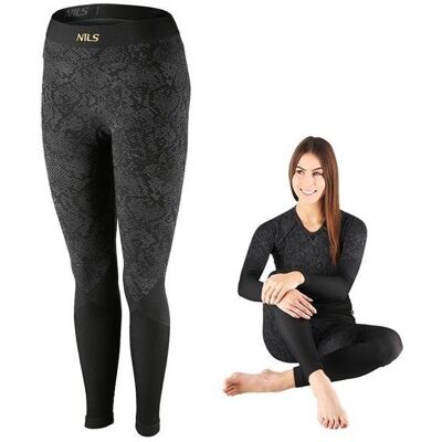 NILS BTS0062 Czarny termoaktywne legginsy - legginsy termiczne NILS BTS0062 Czarny termoaktywne legginsy - legginsy termiczne