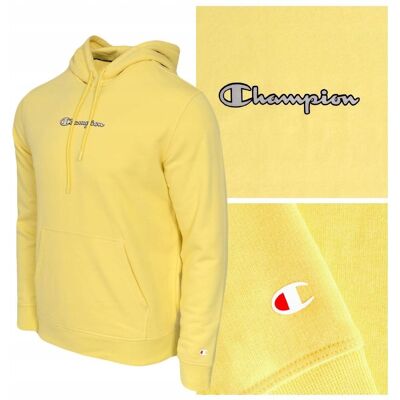 CHAMPION - Champion bluza z kapturem - Żółty - 2XL - Hooded Sweatshirt CHAMPION - Champion bluza z kapturem - Żółty - 2XL - Hooded Sweatshirt