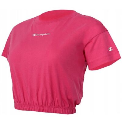 Champion Koszulka Damska Crop Top 115211 Róż Rozmiar M Champion Koszulka Damska Crop Top 115211 Róż Rozmiar M