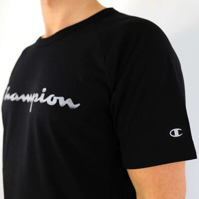 Champion - Koszulka Treningowa Legacy Czarna 001 - S Champion - Koszulka Treningowa Legacy Czarna 001 - S
