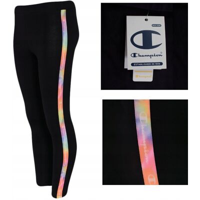 Champion Legginsy 114989 Bawełna Czarne Rozmiar S Champion Legginsy 114989 Bawełna Czarne Rozmiar S