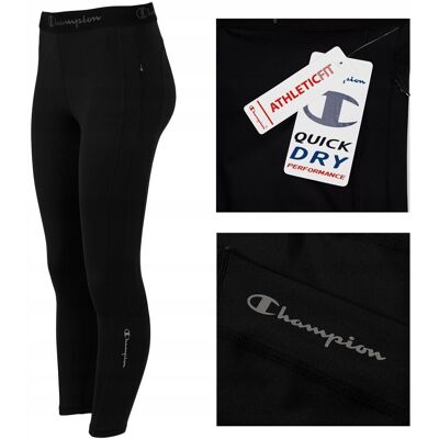 Champion Legginsy Damskie 114047 Czarne Rozmiar XS Champion Legginsy Damskie 114047 Czarne Rozmiar XS