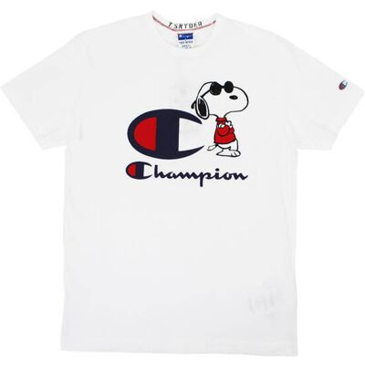 Champion X Peanuts Crewneck T-Shirt White - S Champion X Peanuts Crewneck T-Shirt White - S