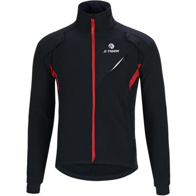 Ciepła Kurtka Windproof Rower Męska X-Tiger Polarowe Wnętrze Zimne Dni Xxl Ciepła Kurtka Windproof Rower Męska X-Tiger Polarowe Wnętrze Zimne Dni Xxl