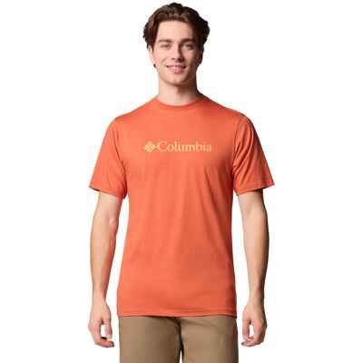 Columbia CSC Basic Logo SS Tee 1680053851, Mężczyzna, T-shirt kompresyjny, Pomarańczowy Columbia CSC Basic Logo SS Tee 1680053851, Mężczyzna, T-shirt kompresyjny, Pomarańczowy