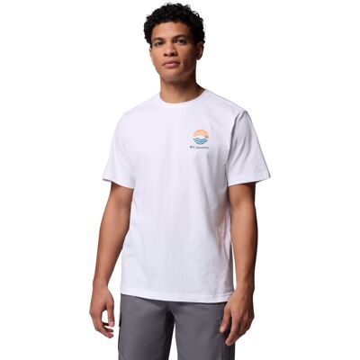 Columbia Kettle River Outdoor Tee 2120411101, Mężczyzna, T-shirt kompresyjny, Biały Columbia Kettle River Outdoor Tee 2120411101, Mężczyzna, T-shirt kompresyjny, Biały