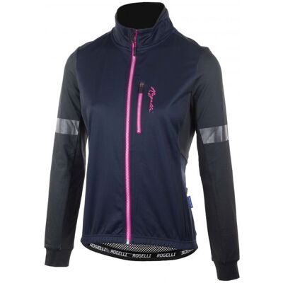 Damska Kurtka Rowerowa Rogelli Transition Black/blue/pink - Rozmiar S Damska Kurtka Rowerowa Rogelli Transition Black/blue/pink - Rozmiar S