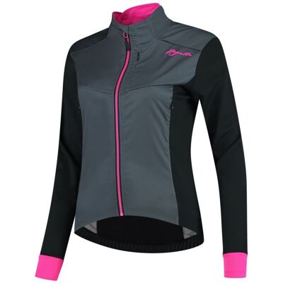 Damska Kurtka Rowerowa Rogelli Winterjacket Contenta Grey\black\pink - Rozmiar S Damska Kurtka Rowerowa Rogelli Winterjacket Contenta Grey\black\pink - Rozmiar S