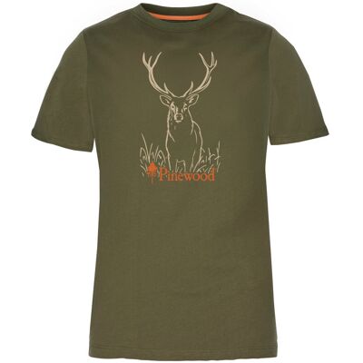 Damski T-Shirt Pinewood Red Deer 3452 - Zielony -Xl Damski T-Shirt Pinewood Red Deer 3452 - Zielony -Xl