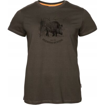 DAMSKI T-SHIRT PINEWOOD WILD BOAR 3451 - Zamszowy Brąz -XL DAMSKI T-SHIRT PINEWOOD WILD BOAR 3451 - Zamszowy Brąz -XL