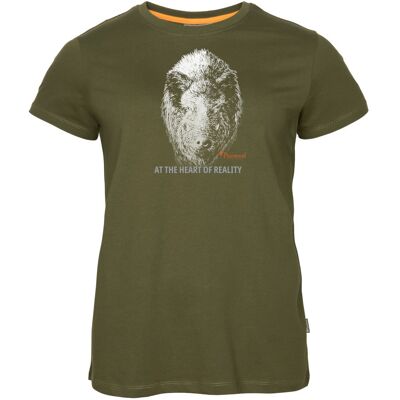Damski T-Shirt Pinewood Wild Boar 3467 - Oliwka Myśliwska -L Damski T-Shirt Pinewood Wild Boar 3467 - Oliwka Myśliwska -L